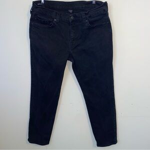 True Religion Geno Relaxed Slim Size Waist 40 Charcoal Black Jeans